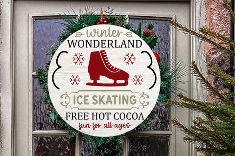 Winter wonderland ice skating SVG Design SVG Regulrcrative 