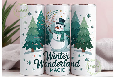 Winter Wonderland Magic Tumbler Wrap Sublimation PixelChick 