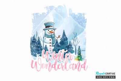 Winter Wonderland PNG Design Sublimation Regulrcrative 
