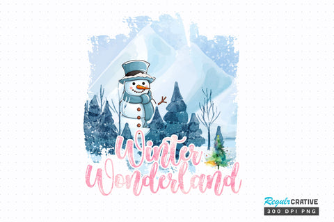 Winter Wonderland PNG Design Sublimation Regulrcrative 
