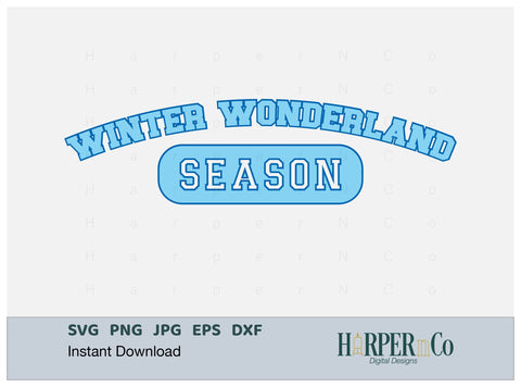 Winter Wonderland Season SVG PNG Cut EPS File SVG HarperNCo 