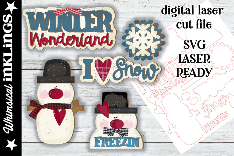 Winter Wonderland Set SVG Whimsical Inklings 
