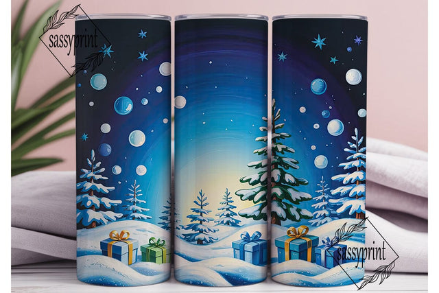 Winter Wonderland Snow Scene Tumbler Sublimation sassyprint 