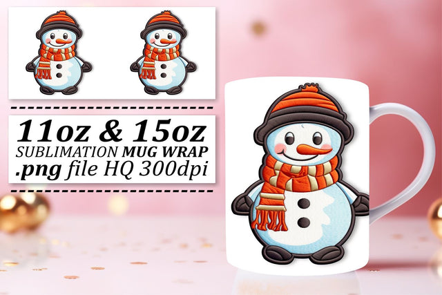 Winter Wonderland Sublimated Elegance: 3D Mug Sublimation afrosvg 