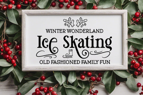 Winter Wonderland SVG I Christmas Sign SVG I Holiday Sign SVG Happy Printables Club 
