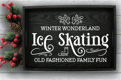 Winter Wonderland SVG I Christmas Sign SVG I Holiday Sign SVG Happy Printables Club 