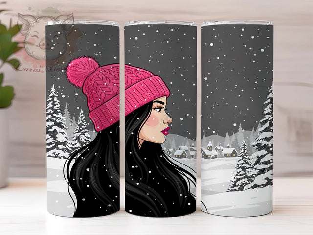 Winter Wonderland Tattoo Christmas Tumbler, Holiday Sublimation Design, Festive Cup Art, 20oz Xmas Tumbler, Whimsical Tattoo Mug, Stylish Christmas Cup, Cozy Holiday Wrap Sublimation Lara' s Designs 