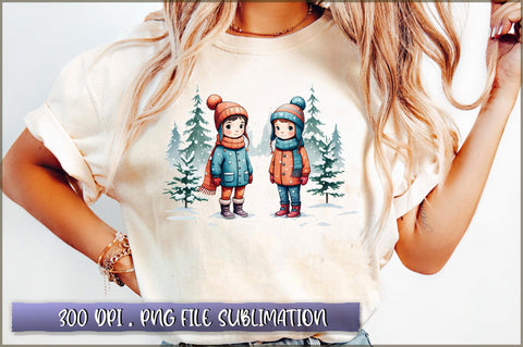 Winter Woodland PNG Sublimation Bundle Sublimation Shetara Begum 