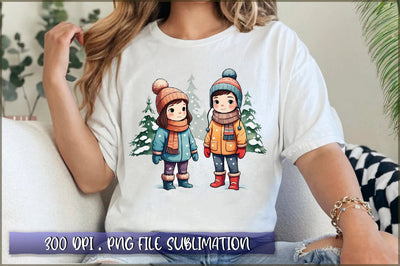 Winter Woodland PNG Sublimation Sublimation Shetara Begum 