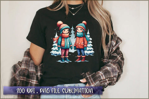 Winter Woodland PNG Sublimation Sublimation Shetara Begum 