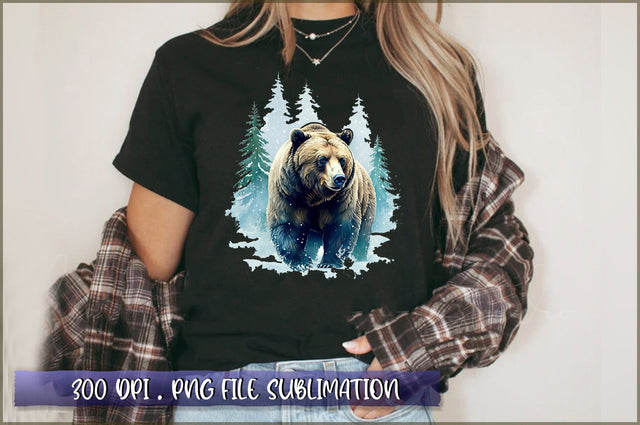Winter Woodland PNG Sublimation Sublimation Shetara Begum 