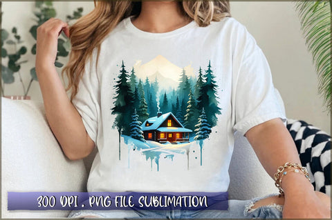 Winter Woodland PNG Sublimation Sublimation Shetara Begum 