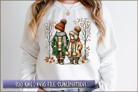 Winter Woodland PNG Sublimation Sublimation Shetara Begum 