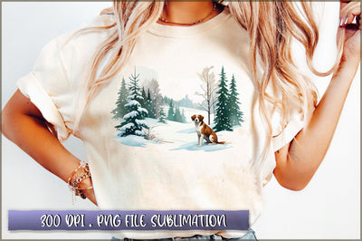 Winter Woodland PNG Sublimation Sublimation Shetara Begum 