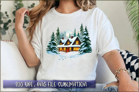 Winter Woodland PNG Sublimation Sublimation Shetara Begum 
