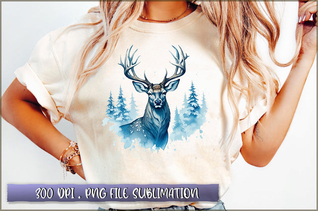 Winter Woodland PNG Sublimation Sublimation Shetara Begum 