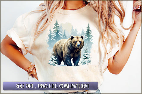 Winter Woodland PNG Sublimation Sublimation Shetara Begum 
