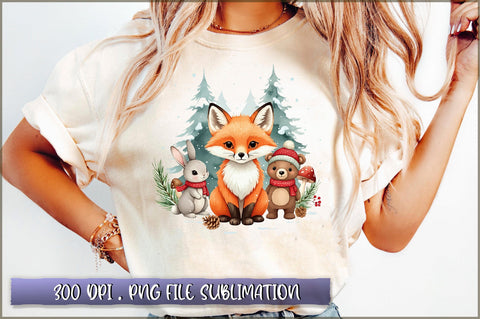 Winter Woodland PNG Sublimation Sublimation Shetara Begum 