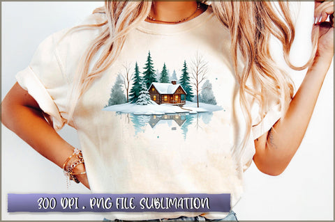 Winter Woodland PNG Sublimation Sublimation Shetara Begum 