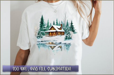 Winter Woodland PNG Sublimation Sublimation Shetara Begum 