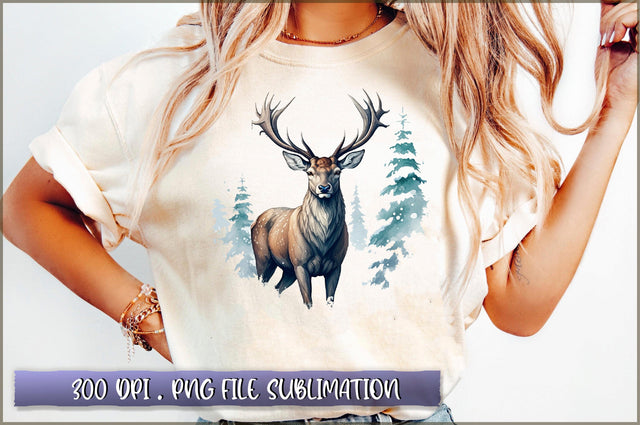 Winter Woodland PNG Sublimation Sublimation Shetara Begum 
