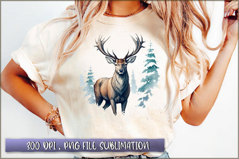 Winter Woodland PNG Sublimation Sublimation Shetara Begum 