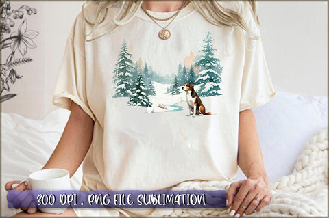 Winter Woodland PNG Sublimation Sublimation Shetara Begum 