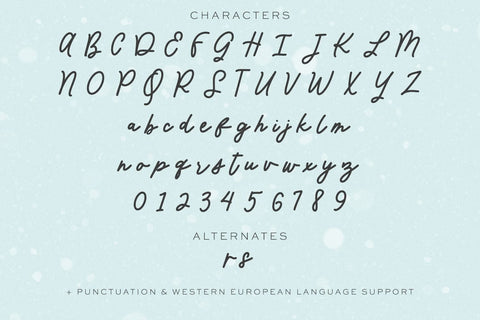 Wintermint Script Font Beck McCormick 