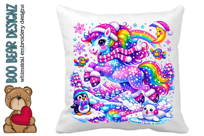 Wintertime Fun Pony Clipart Sublimation Boo Bear Designz 