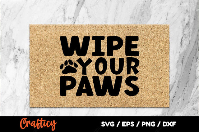 Wipe your paws SVG Design SVG Designangry 