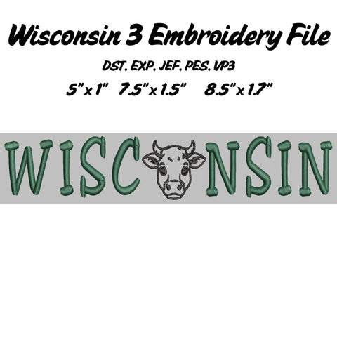 Wisconsin Embroidery File Bundle - Cheese Wedge, Cheese Head, Beer Mug, Cow Embroidery/Applique DESIGNS Stitched Haus 