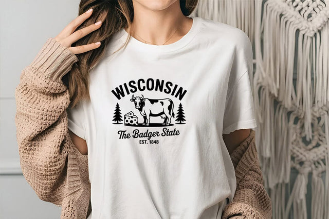 Wisconsin The Badger State Est. 1848 SVG Angelina750 