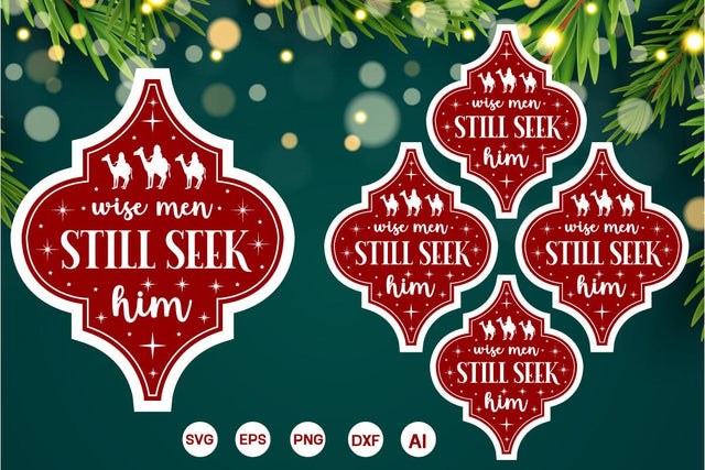 Wise Men Still Seek Him Arabesque SVG Design, Nativity Christmas SVG Design, Arabesque SVG Design, SVGs,Quotes and Sayings,Food & Drink,On Sale, Print & Cut SVG DesignPlante 503 