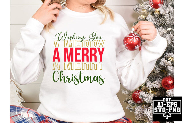 Wishing You A Merry Christmas Svg Cut Files Creative Art SVG CraftlabSvg55 