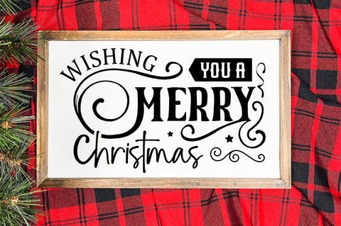 Wishing you a merry christmas SVG Design SVG Regulrcrative 