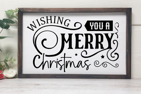 Wishing you a merry christmas SVG Design SVG Regulrcrative 