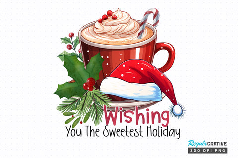 Wishing you the sweetest holiday png design Sublimation Regulrcrative 