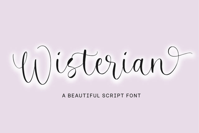 Wisterian Beautiful Script Font Font Balpirick 