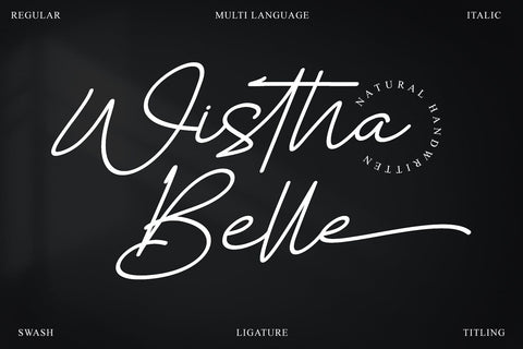 Wistha Belle Font Afandi Studio 
