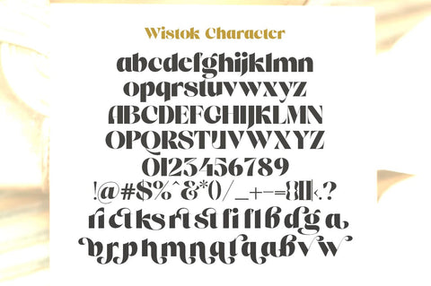Wistok Font gatype 