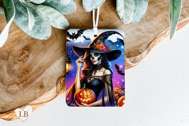 Witch Air Freshener, Halloween Car Freshie Sublimation Sublimation BijouBay 