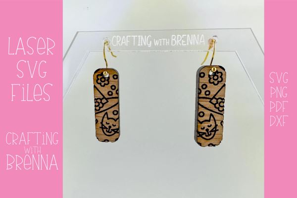 Witch Bar Earring Laser SVG SVG Crafting With Brenna 