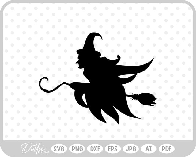 Witch Broomstick Halloween SVG DottieDigitals 