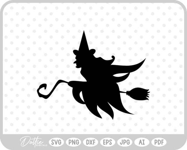 Witch Broomstick Halloween SVG DottieDigitals 