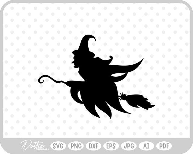 Witch Broomstick Halloween SVG DottieDigitals 