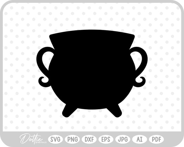 Witch Cauldron Halloween SVG DottieDigitals 