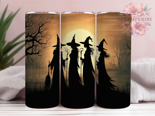 Witch Coven Full Moon Magic Tumbler, Full Moon Wrap, Halloween Witch Cup, 20oz Sublimation, Spooky Witch Design, Broo Tumbler Wrap, Halloween Drinkware Sublimation Li Zamperini 