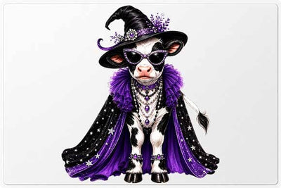 Witch Cow PNG | Cute Halloween Cow Sublimation PNG SVG BillahCrafts 