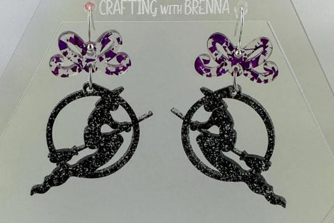 Witch Earrings Bundle Laser SVG File SVG Crafting With Brenna 