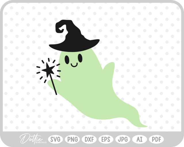 Witch Ghost SVG DottieDigitals 
